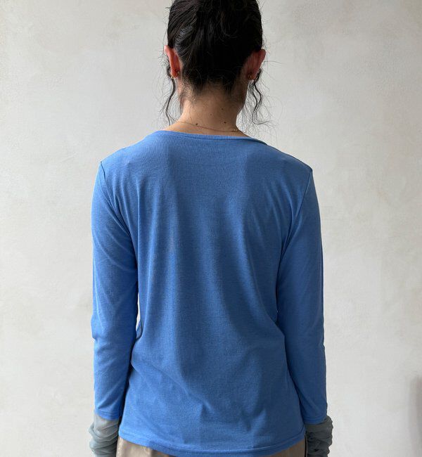  「【WEB限定】袖シャーリングデザインプルオーバー」|Tシャツ・カットソー|