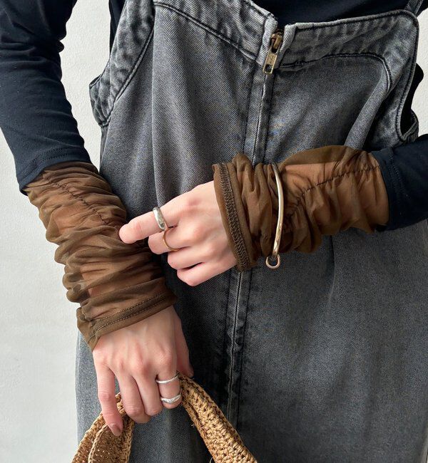  「【WEB限定】袖シャーリングデザインプルオーバー」|Tシャツ・カットソー|