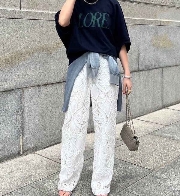  「LOREプリントドルマンプルオーバー」|Tシャツ・カットソー|