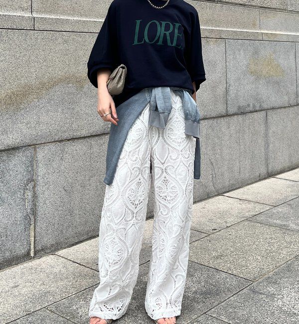  「LOREプリントドルマンプルオーバー」|Tシャツ・カットソー|