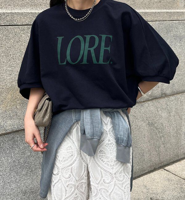  「LOREプリントドルマンプルオーバー」|Tシャツ・カットソー|