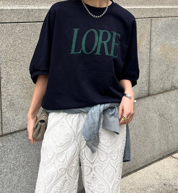  「LOREプリントドルマンプルオーバー」|Tシャツ・カットソー|