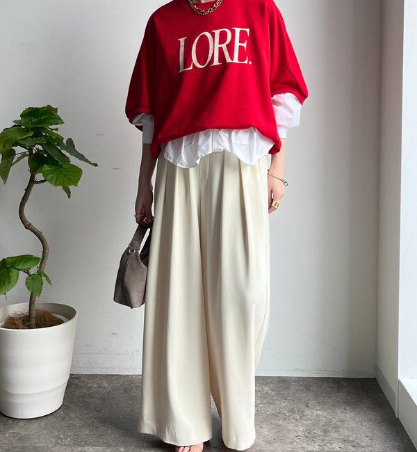  「LOREプリントドルマンプルオーバー」|Tシャツ・カットソー|