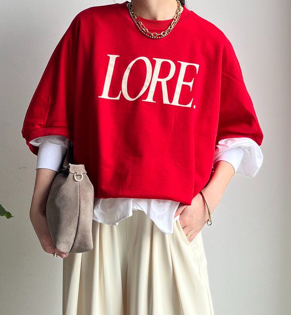  「LOREプリントドルマンプルオーバー」|Tシャツ・カットソー|