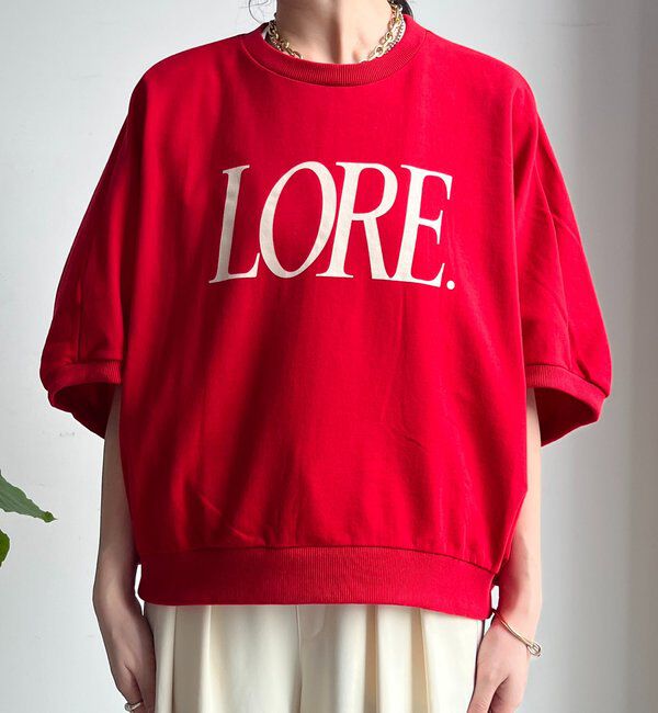  「LOREプリントドルマンプルオーバー」|Tシャツ・カットソー|