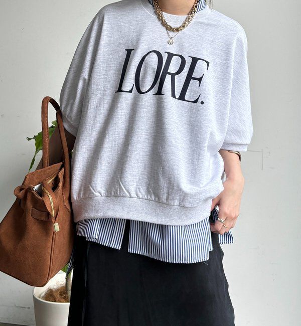  「LOREプリントドルマンプルオーバー」|Tシャツ・カットソー|