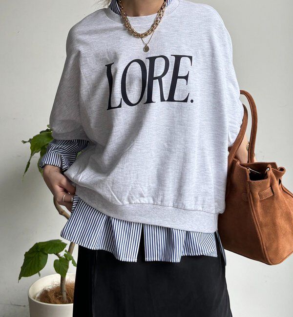  「LOREプリントドルマンプルオーバー」|Tシャツ・カットソー|