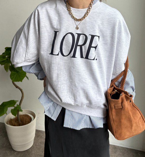  「LOREプリントドルマンプルオーバー」|Tシャツ・カットソー|
