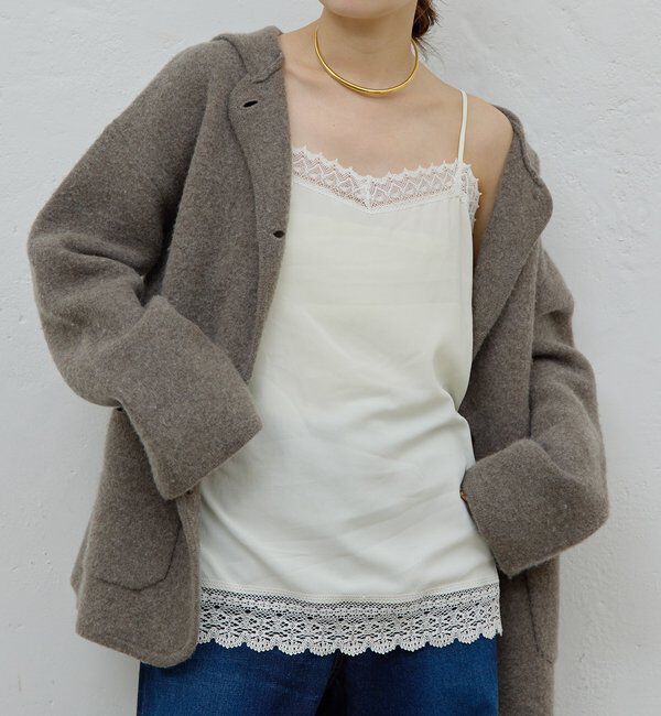  「【HERITANOVUM】レースキャミソール」|シャツ・ブラウス|