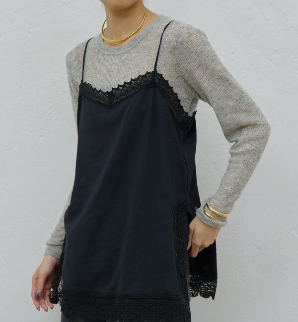  「【HERITANOVUM】レースキャミソール」|シャツ・ブラウス|