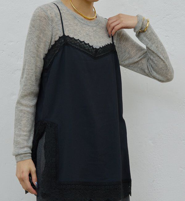  「【HERITANOVUM】レースキャミソール」|シャツ・ブラウス|