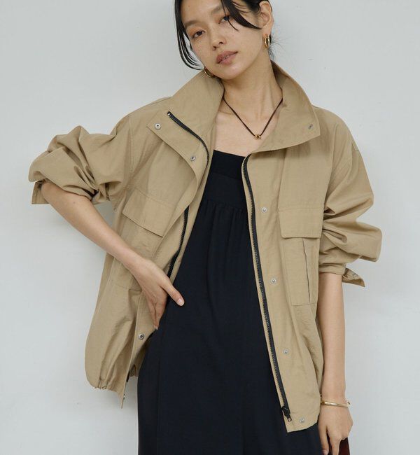  「【CHIKAコラボ】ハイカラーブルゾン」|ブルゾン・スタジャン|