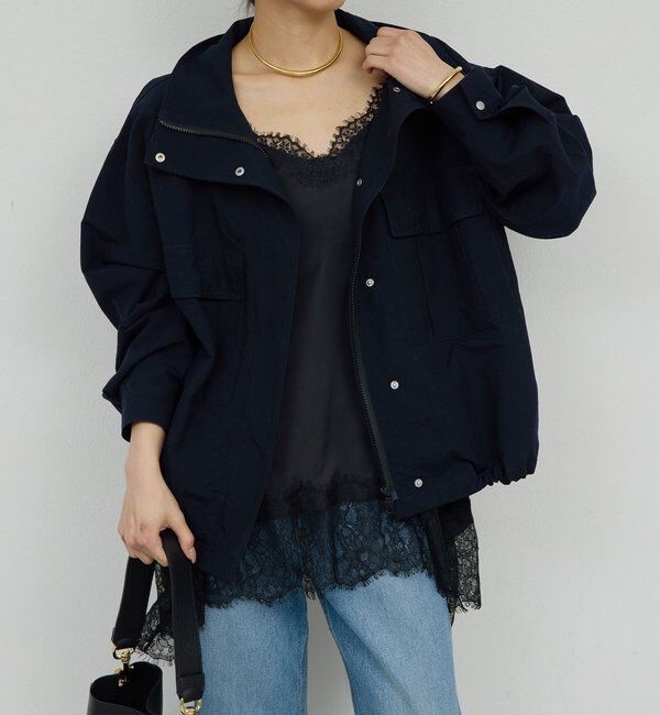  「【CHIKAコラボ】ハイカラーブルゾン」|ブルゾン・スタジャン|