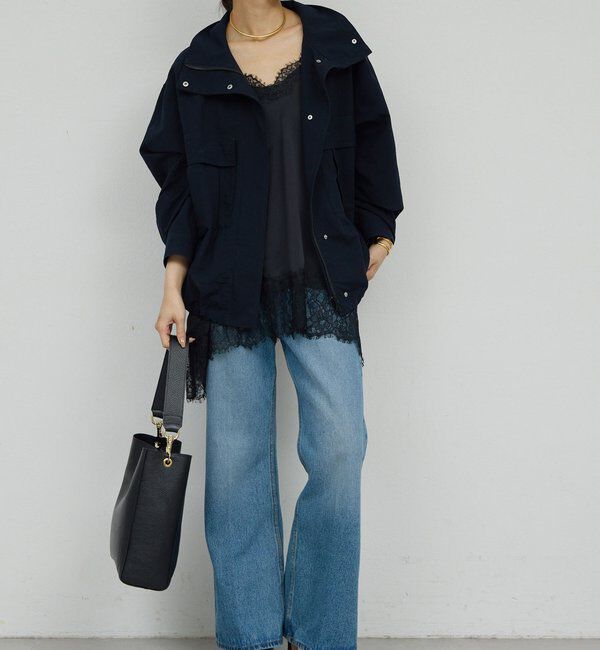  「【CHIKAコラボ】ハイカラーブルゾン」|ブルゾン・スタジャン|