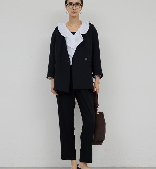  「ライトジャージーテーパードパンツ」|チノ|