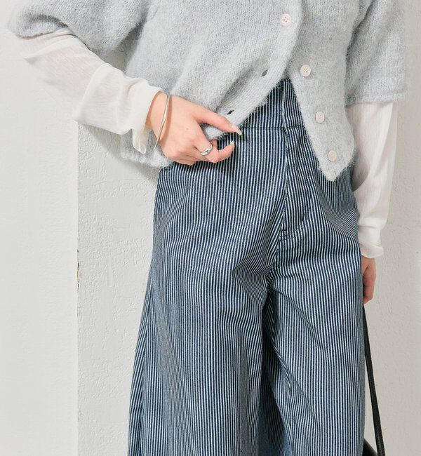  「【バックスタイルがポイント！新色ネイビー】バックシャンカーブデニム」|デニム|