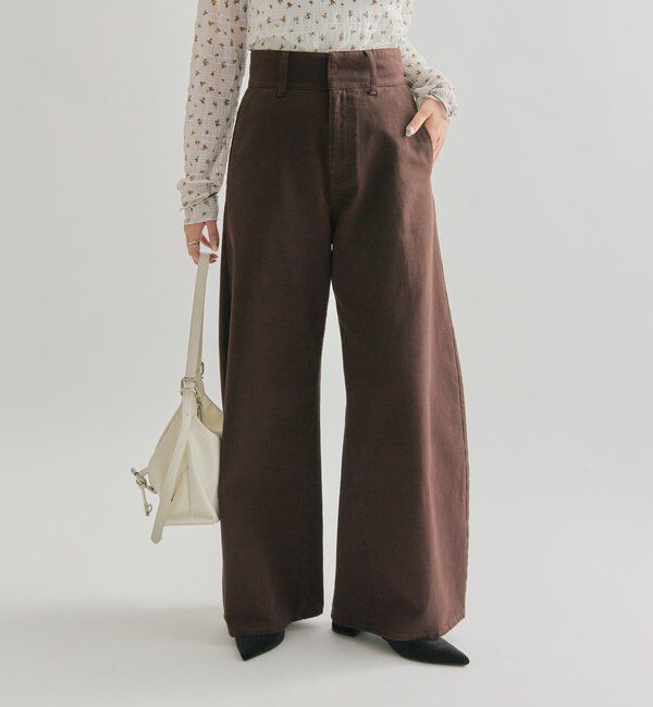  「【バックスタイルがポイント！新色ネイビー】バックシャンカーブデニム」|デニム|