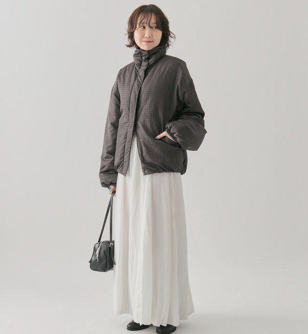  「中綿チェックダウン」|ダウン|