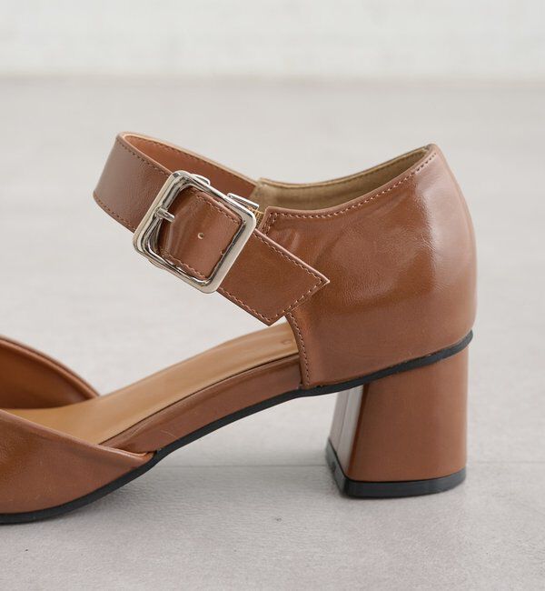  「バックルスクエアパンプス」|パンプス|