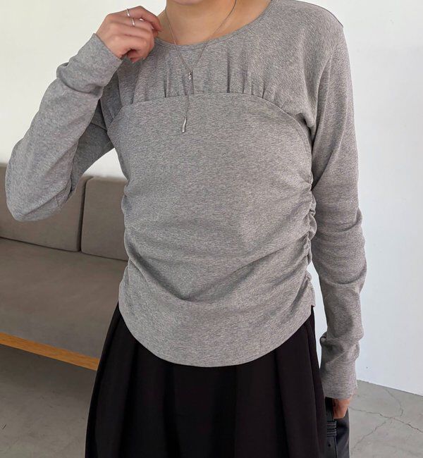  「ベア切替ギャザーT」|Tシャツ・カットソー|