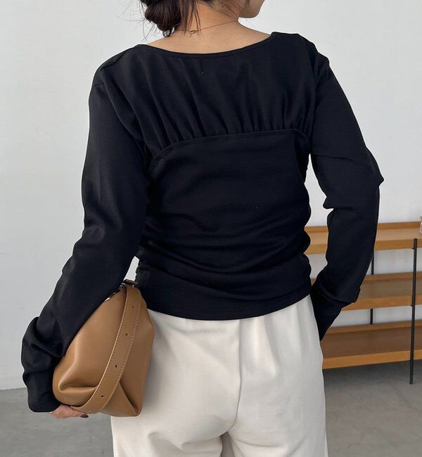  「ベア切替ギャザーT」|Tシャツ・カットソー|