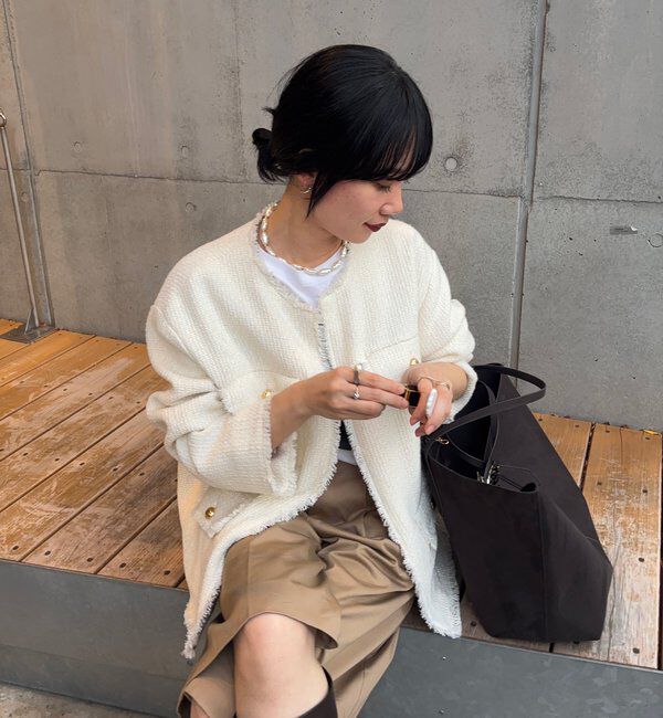  「【インフルエンサー＠akane_nagataコラボ】ツイードジャケット」|その他|