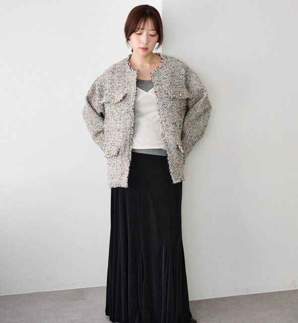 「【インフルエンサー＠akane_nagataコラボ】ツイードジャケット」|その他|
