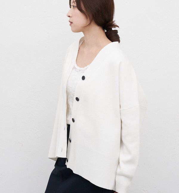  「コットンスムースカーディガン」|カーディガン|