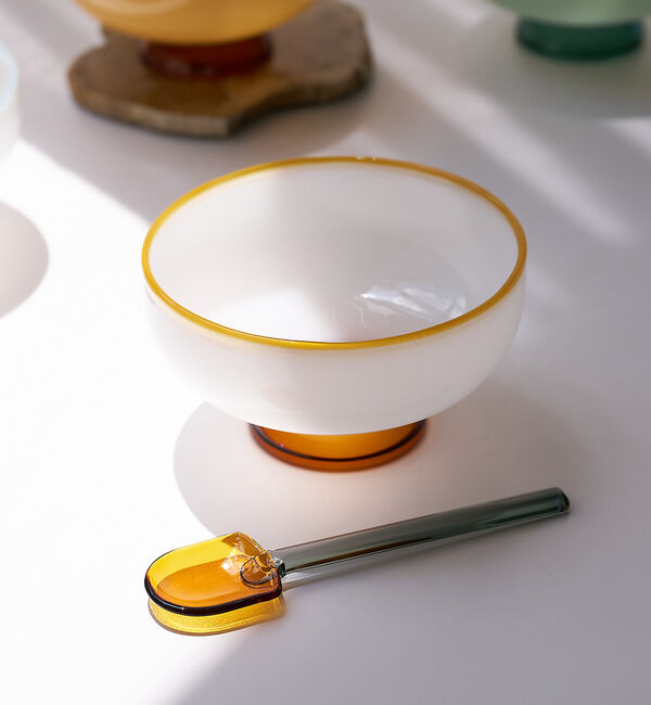 collex「【amabro/アマブロ】SNOW BOWL  デザートボウル ミルクガラス 耐」|食器・キッチングッズ|ホワイト系その他1