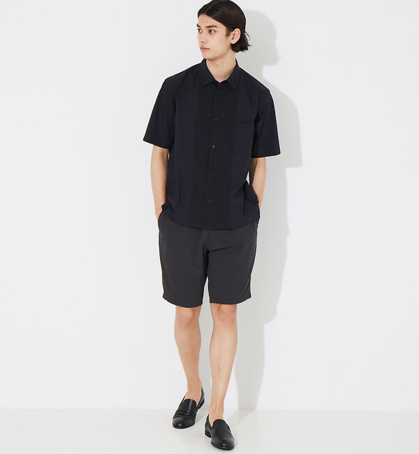 ABAHOUSE「タイプライター 切替 コンビ 半袖シャツ」|シャツ・ブラウス|