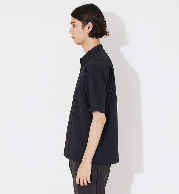 ABAHOUSE「タイプライター 切替 コンビ 半袖シャツ」|シャツ・ブラウス|