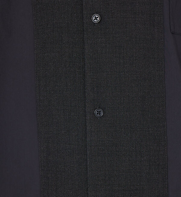 ABAHOUSE「タイプライター 切替 コンビ 半袖シャツ」|シャツ・ブラウス|