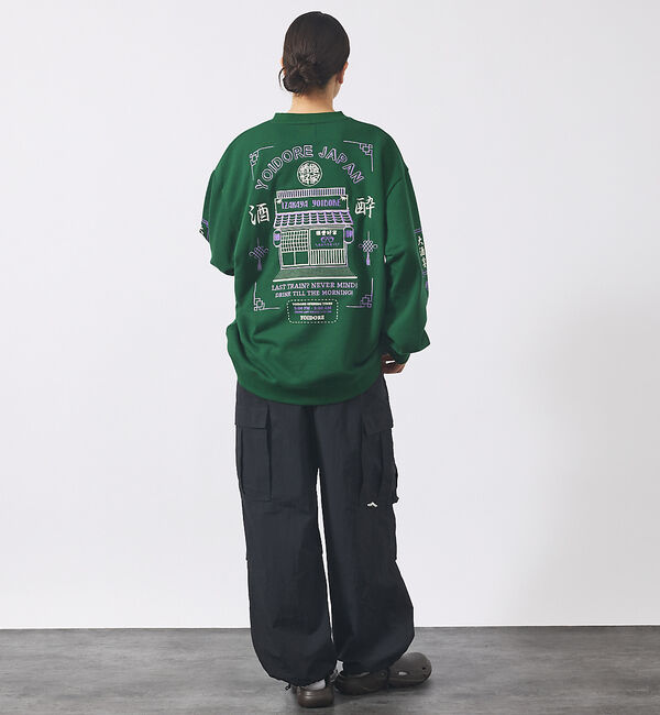 ABAHOUSE「【YOIDORE/ヨイドレ】居酒屋クルーネックスウェット/刺繍/秋冬/ユニセック」|Tシャツ・カットソー|