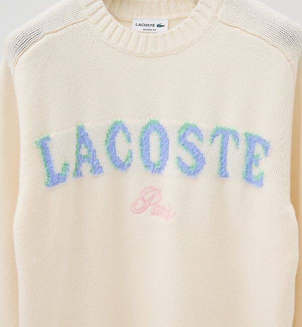 ABAHOUSE「【LACOSTE / ラコステ】ブランドネームロゴシャギーニッティングセーター」|ニット・セーター|