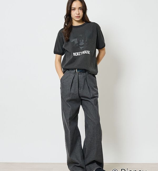 ABAHOUSE「【JOHNBULL/ジョンブル】MICKEY MOUSE RINGER T/ミッ」|Tシャツ・カットソー|