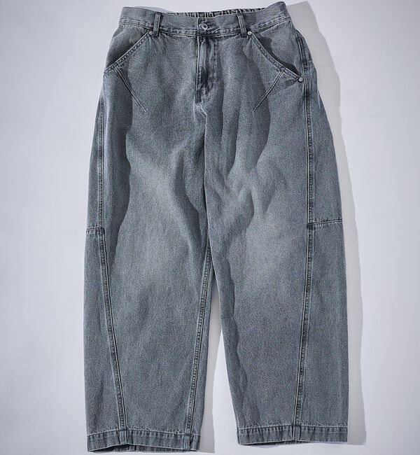 ABAHOUSE「DARTS DENIM ワイドストレートデニム / ヴィンテージライク」|デニム|