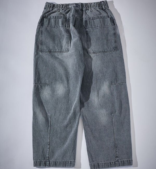 ABAHOUSE「DARTS DENIM ワイドストレートデニム / ヴィンテージライク」|デニム|