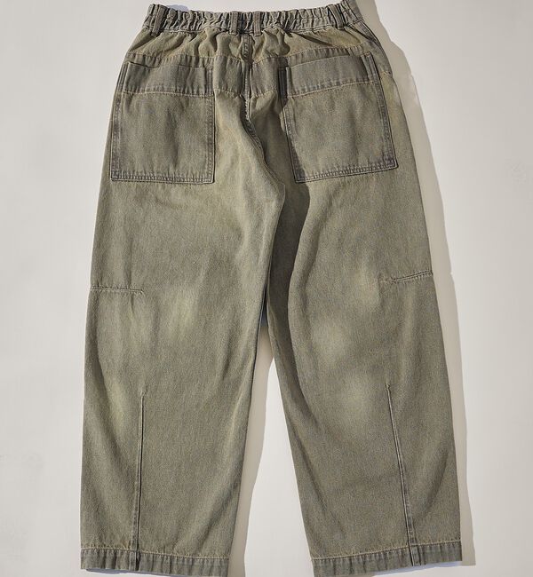 ABAHOUSE「DARTS DENIM ワイドストレートデニム / ヴィンテージライク」|デニム|