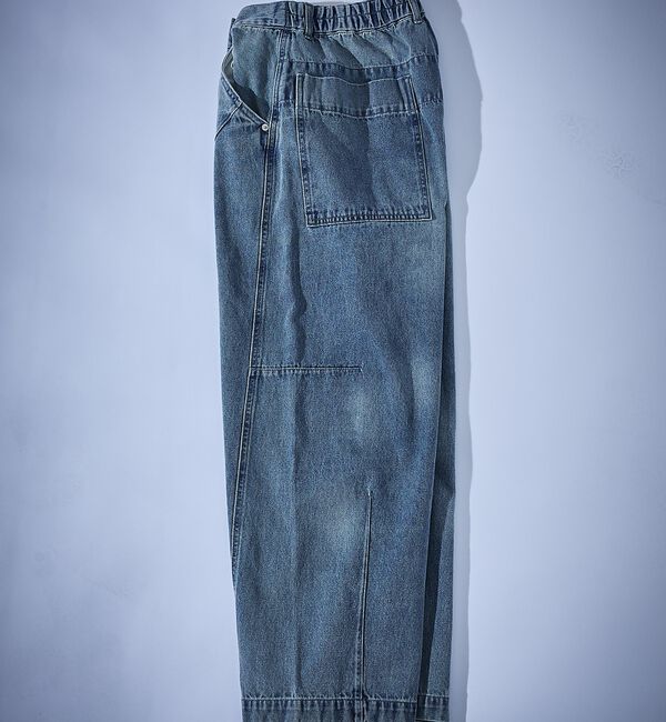 ABAHOUSE「DARTS DENIM ワイドストレートデニム / ヴィンテージライク」|デニム|