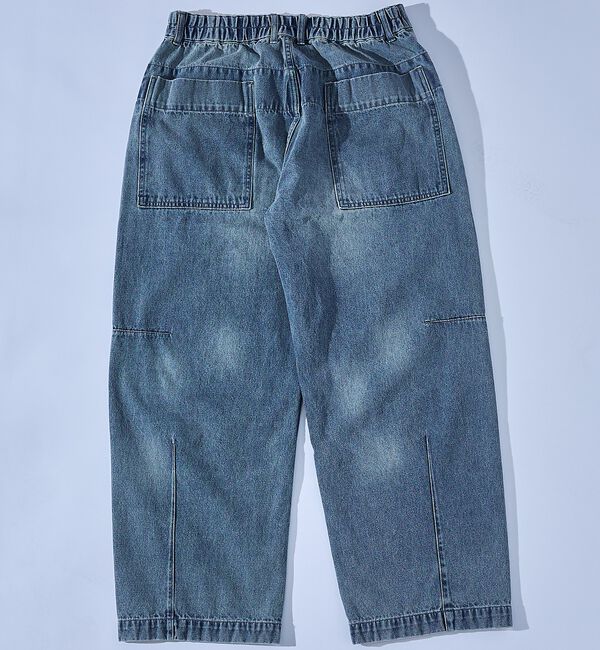 ABAHOUSE「DARTS DENIM ワイドストレートデニム / ヴィンテージライク」|デニム|