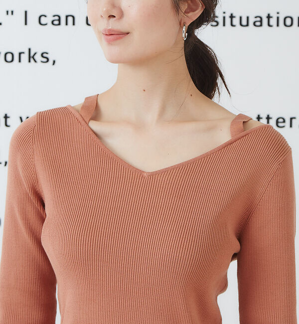 Rouge vif「肩ひもニットプル」|ニット・セーター|