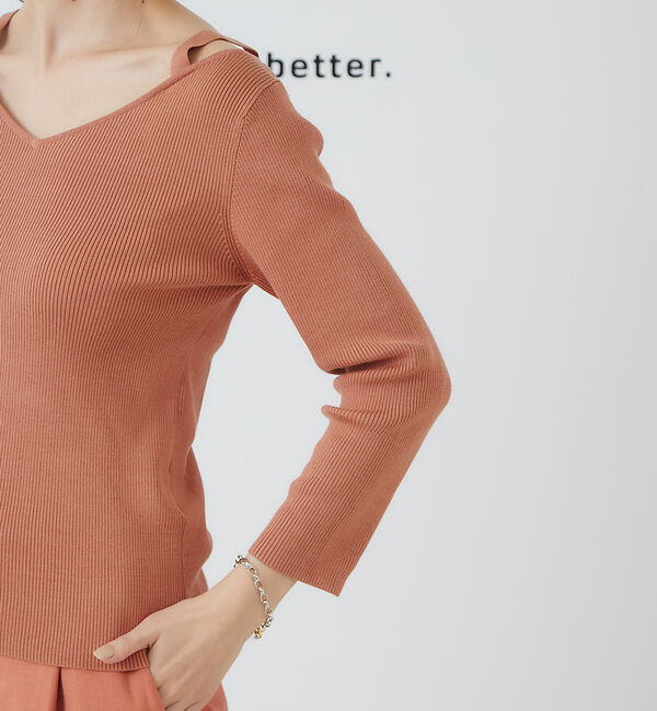 Rouge vif「肩ひもニットプル」|ニット・セーター|