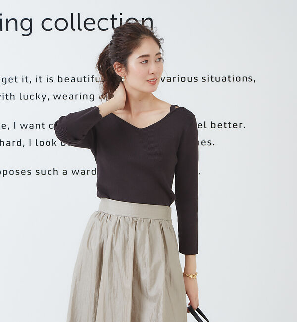 Rouge vif「肩ひもニットプル」|ニット・セーター|