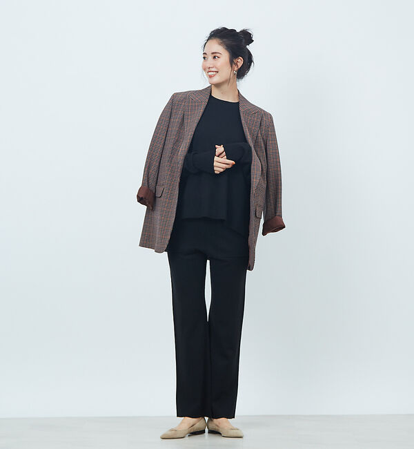 Rouge vif「ポケット付きウール混ニットパンツ」|その他|