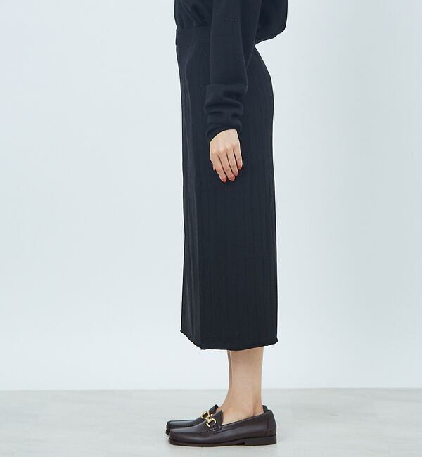 Rouge vif「アシンメトリータイトニットスカート」|スカート|