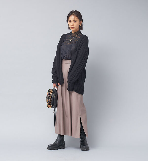 Rouge vif「シープレザークロススカート」|スカート|