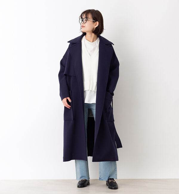 Rouge vif「ジャージートレンチコート」|トレンチコート|