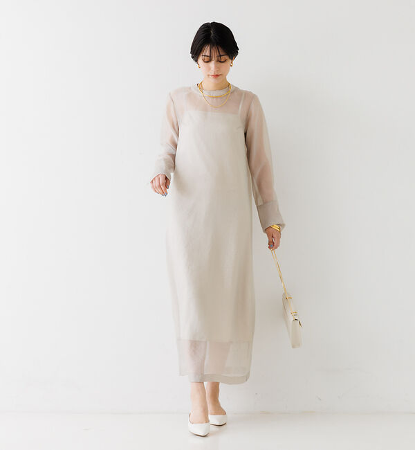 Rouge vif「オーガンジーレイヤードキャミワンピース◆」|ワンピース|