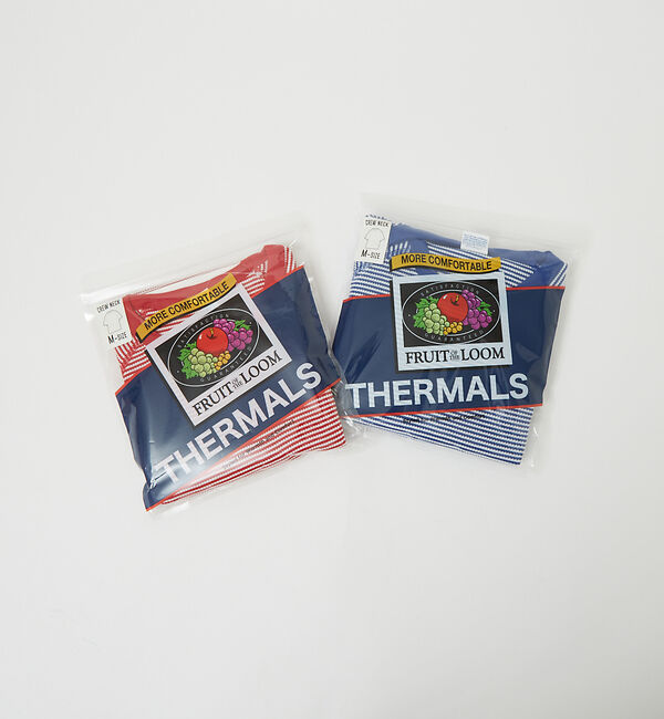 Rouge vif「【FRUIT OF THE LOOM】ボーダーTシャツ / ワッフル / 半袖」|Tシャツ・カットソー|