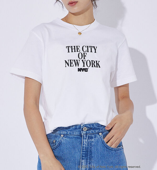 Rouge vif「【GOOD ROCK SPEED/グッドロックスピード】NYC スクエアロゴ /」|Tシャツ・カットソー|ホワイト系その他1